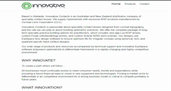 Desktop Screenshot of innovativecontacts.com.au